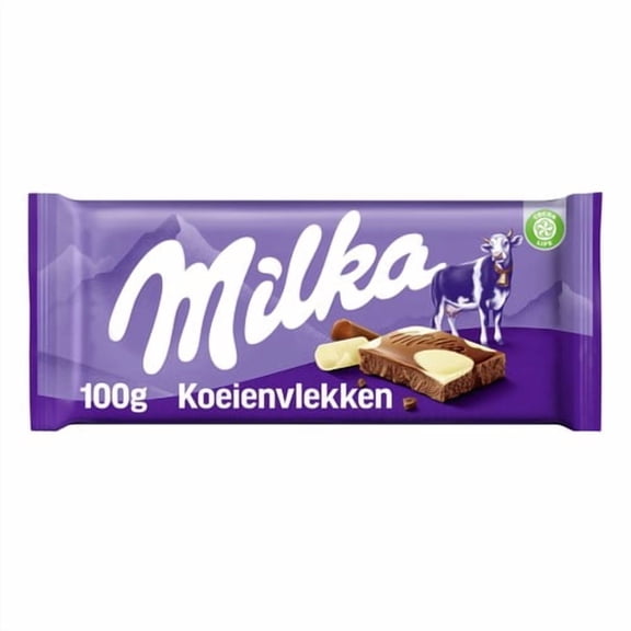 Milka Happy Cows Milk and White Chocolate Bar 90g, British Import (Pack of 3)