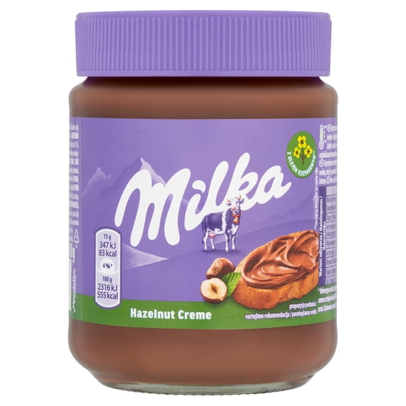Milka Hazelnut Creme Spread 350G, Imported from Britain