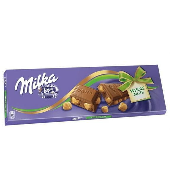 Milka Milk Chocolate with Whole Nuts Large