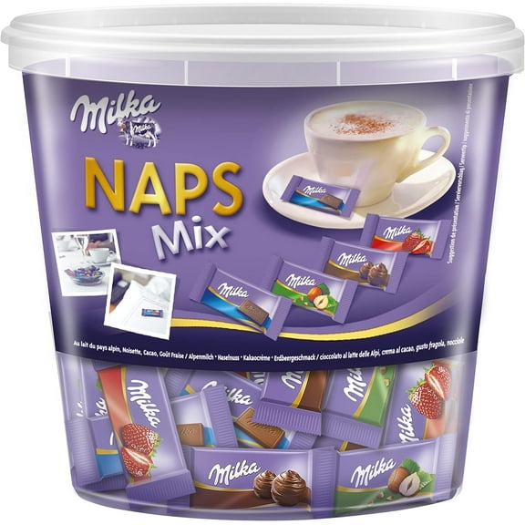 Milka Naps Variety Maix, 1 kg (2.2lbs) tin