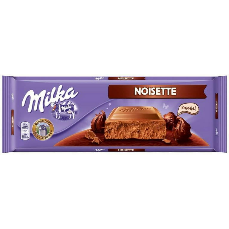  Milka Noisette Chocolate Bar, 3.5 Ounce (Pack of 21) : Grocery  & Gourmet Food
