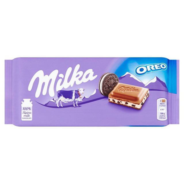 Milka Oreo Chocolate Bar 100gl - 5 x 100 g - Walmart.com