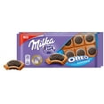 thumbnail image 1 of Milka Oreo Sandwich Chocolate Bar Candy Original German Chocolate 92g/3.24oz (Pack of 2), 1 of 3
