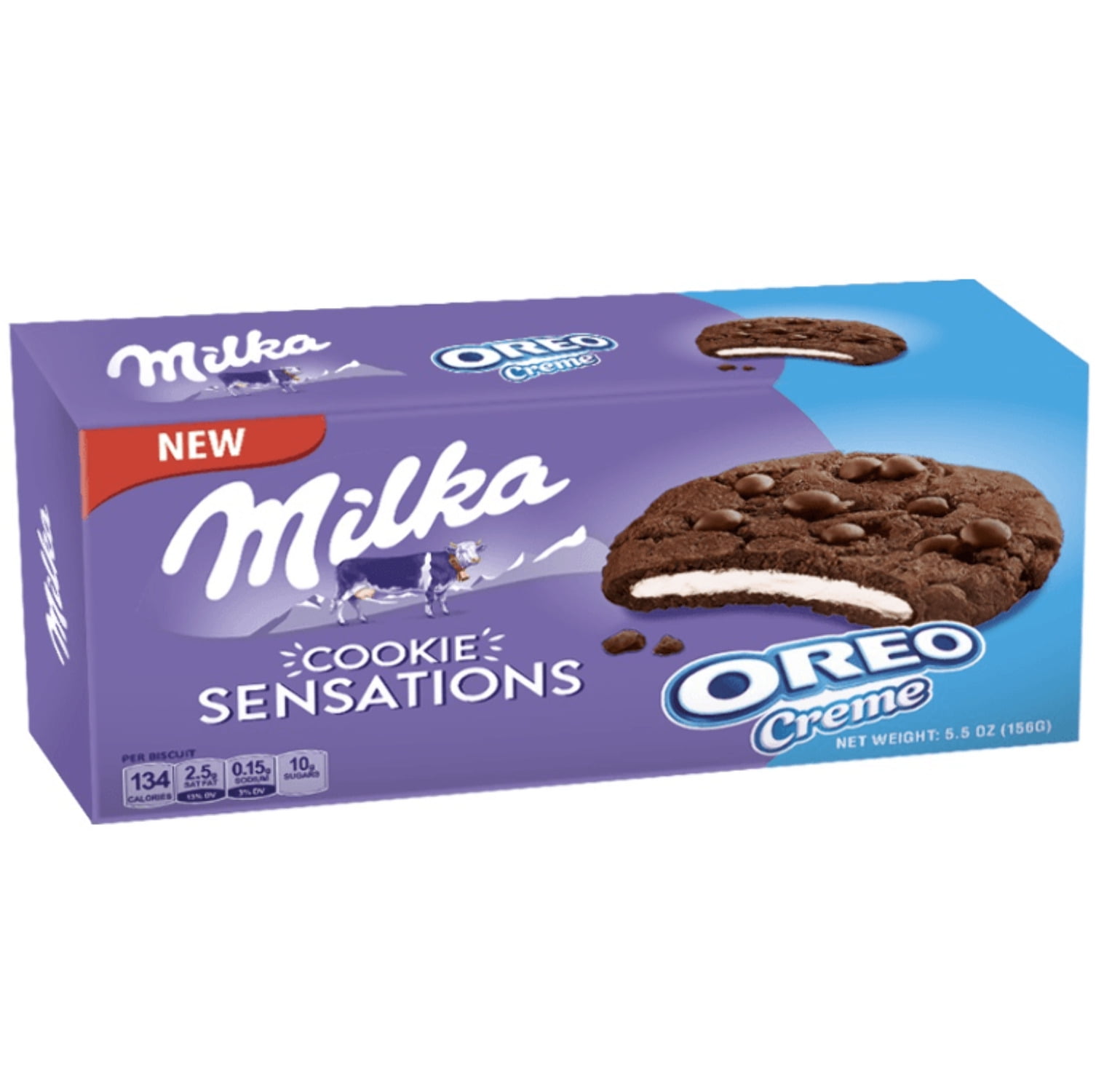 ビッキッキー New Milka XL Cookies Hazelnut & Choco Cookies Biscuit 184g-Perfect
