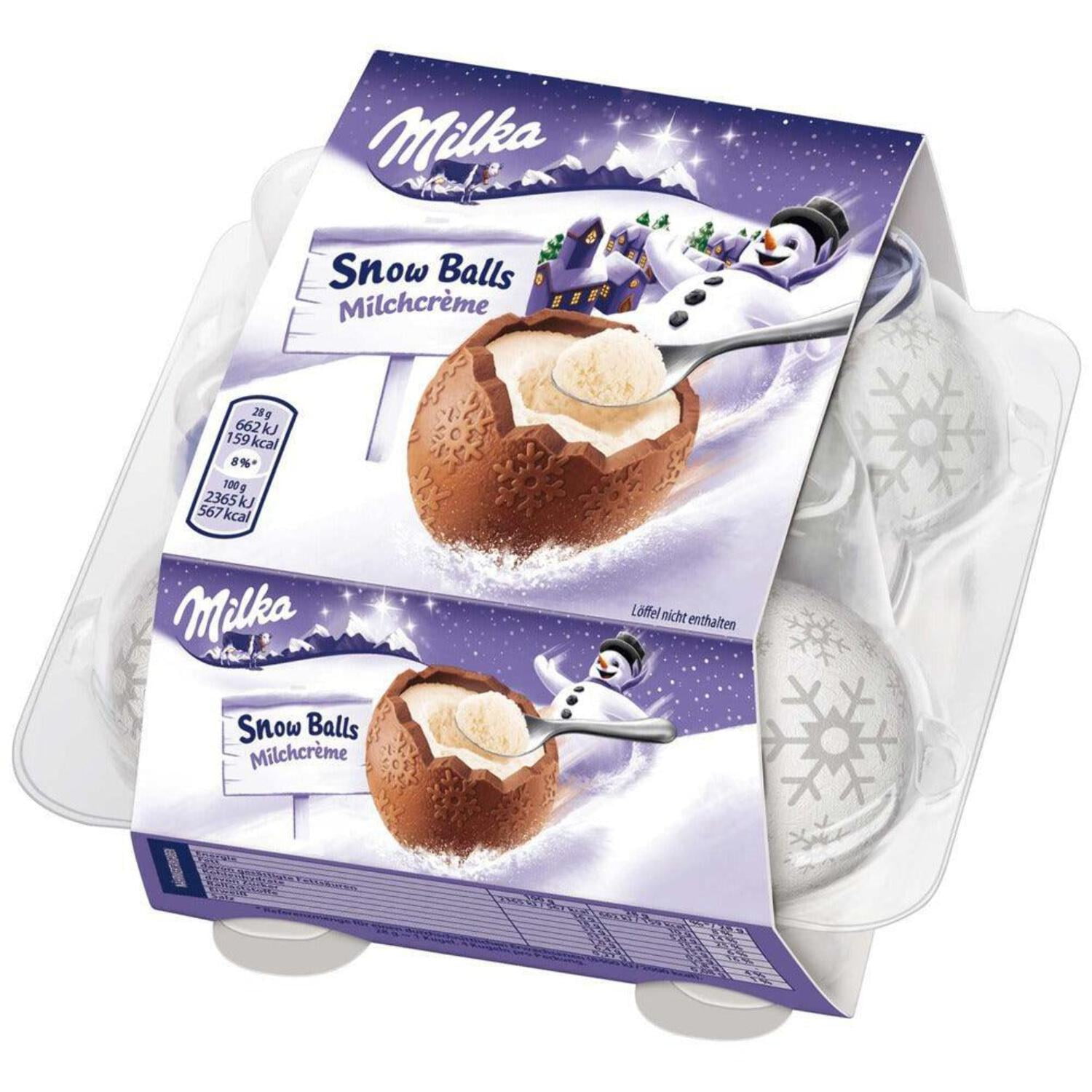 Milka Christmas Balls Crunchy Cream 3.53 oz