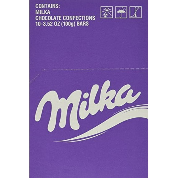 Milka White Chocolate, 3.52-Ounce Bars (Pack of 10)