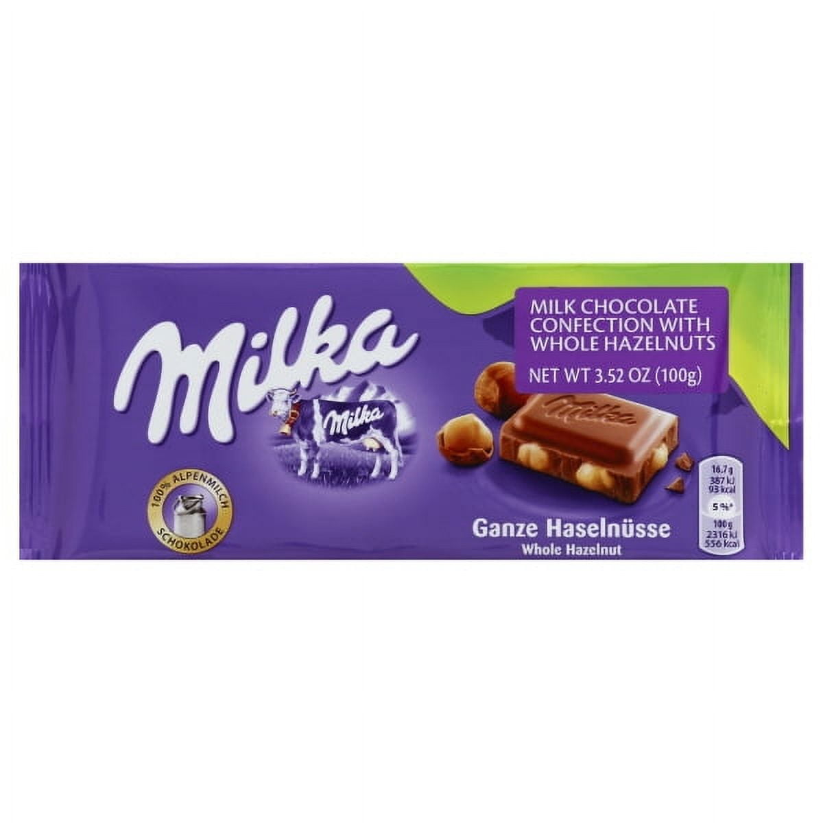 Milka Whole Hazelnut Chocolate Bar