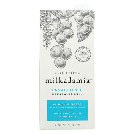 Milkadamia Unsweetened Macadamia Milk, 32 fl oz