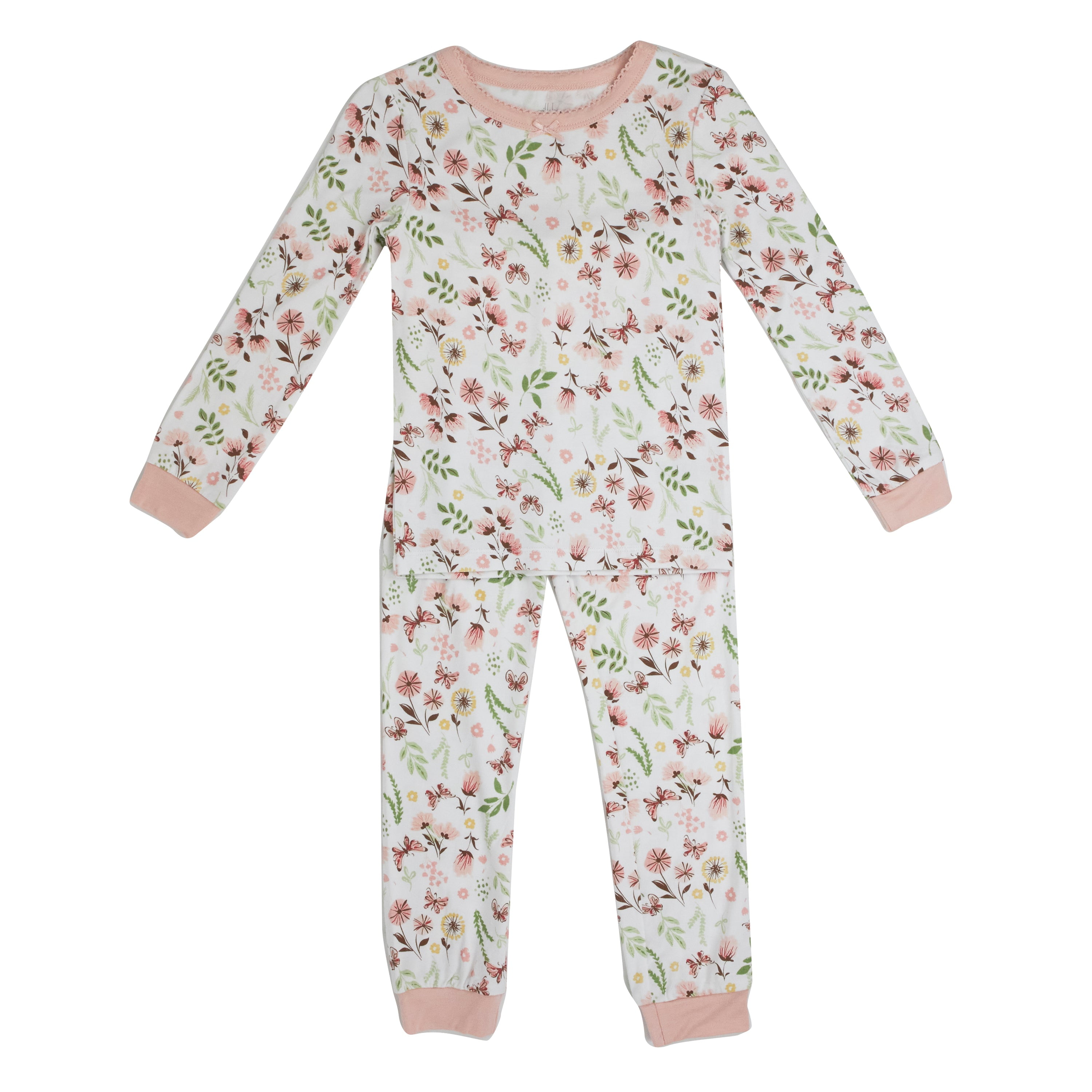 Milkberry Soft Bamboo Pajamas Toddler Pajama Set for Girls