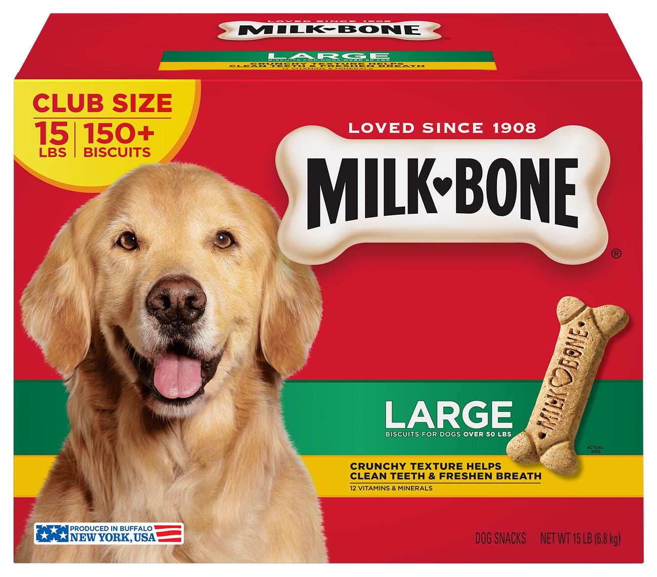 Milkbone Large Dog Biscuits, 15 lbs.