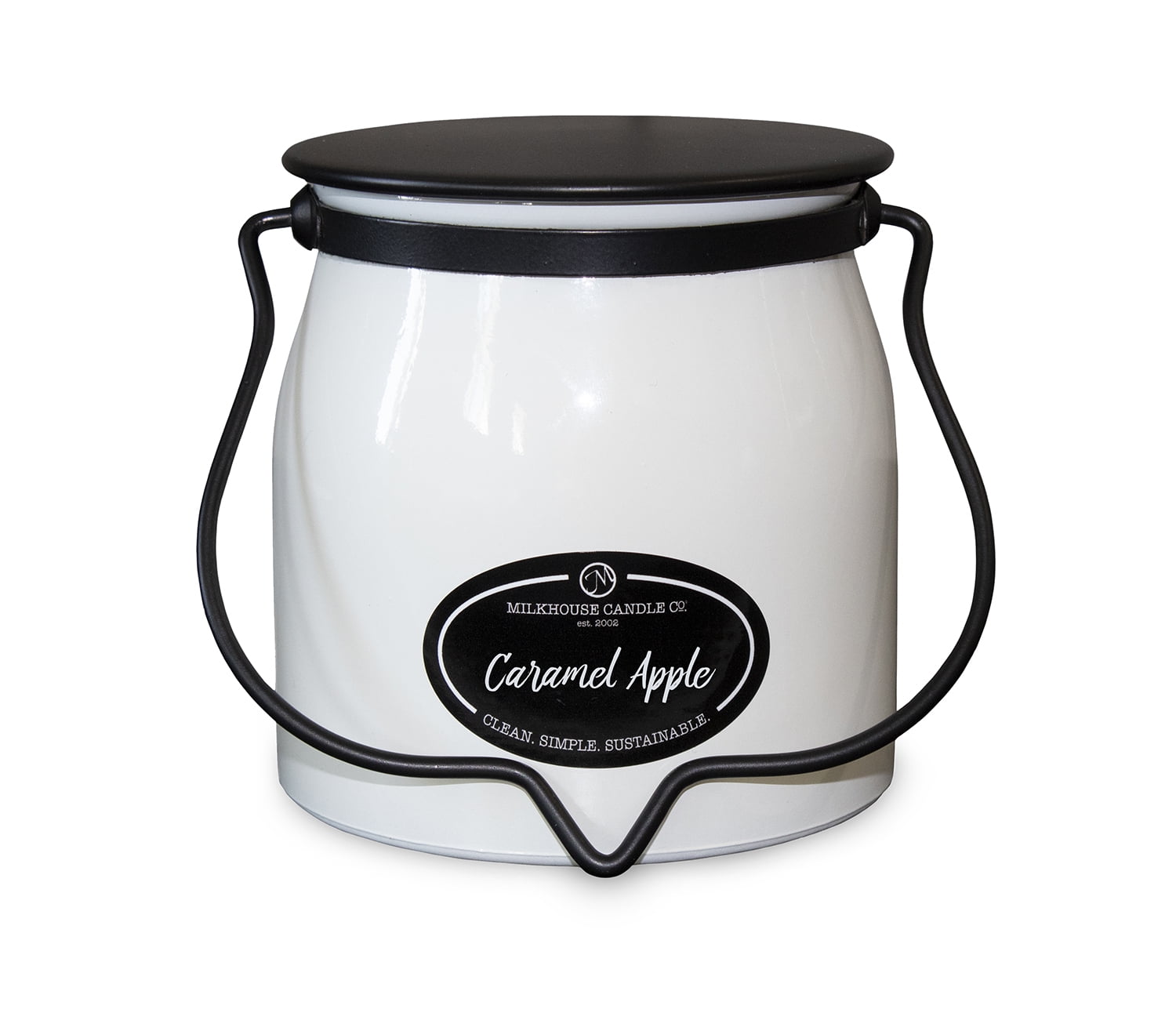 Milkhouse Candle Company, Caramel Apple, Creamery Collection, Scented Soy Candle, Butter Jar, 16oz