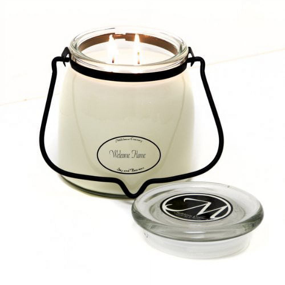 Welcome Home White Soy and Beeswax Scented Jar Candle