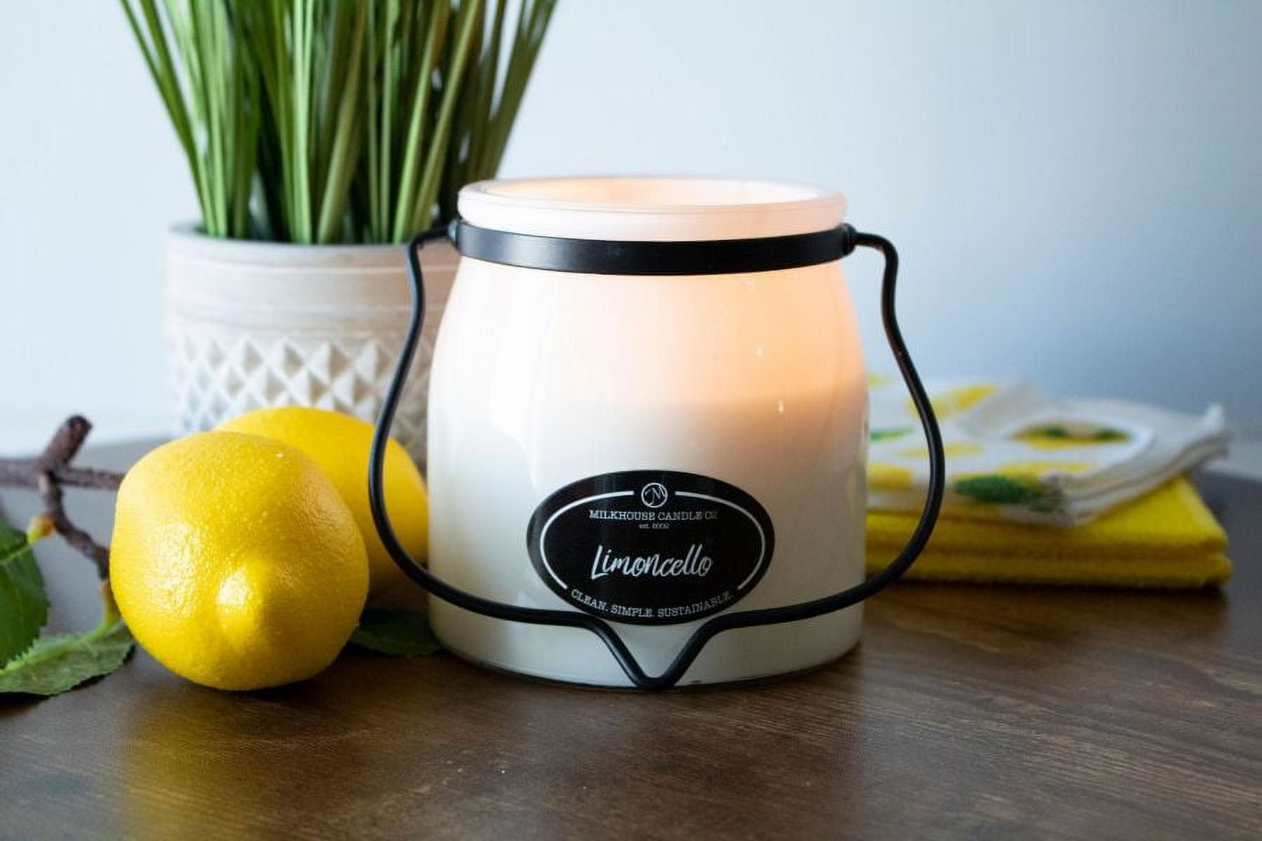 Milkhouse Candles 16 Ounce Jar Candles LIMONCELLO