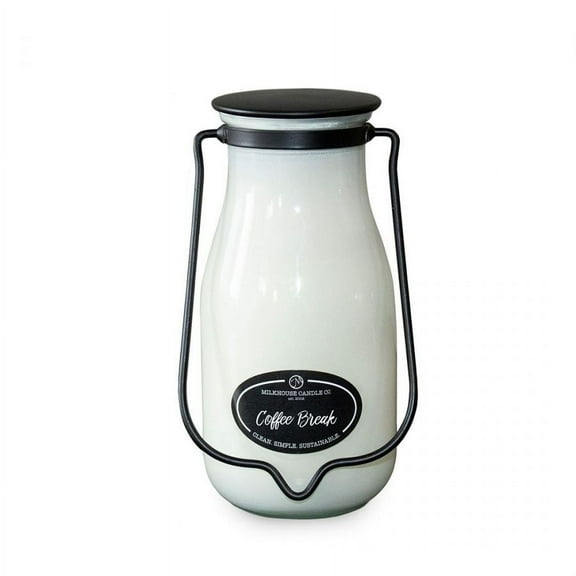 Milkhouse Candles Large 14 Ounce Milk Bottle Candle - COFFEE BREAK