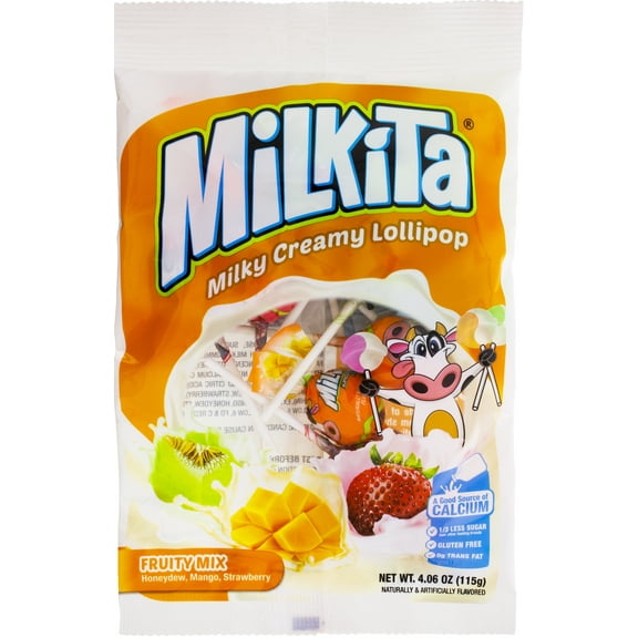 Milkita Milky Creamy Lollipo Fruity Mix Flavor 4.06oz