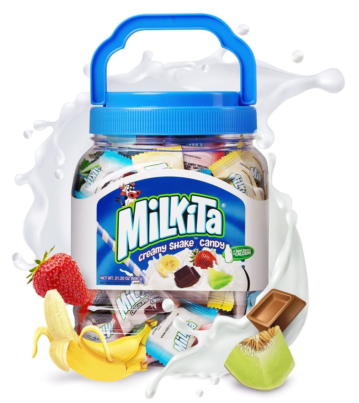 Milkita Shake Assorted Candy Jar Gluten Free Individually Wrapped Candy