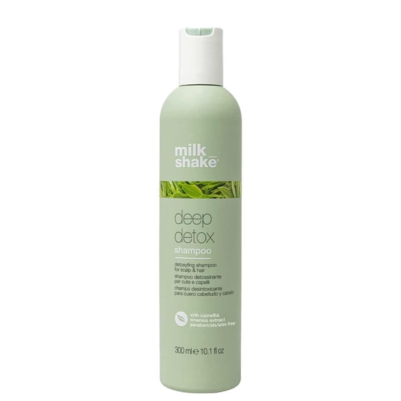 Milk_Shake Deep Detox Shampoo for All Hair Types with Green Tea Extract and Milk Proteins, Cleanses and Nourishes, 10.1 fl oz