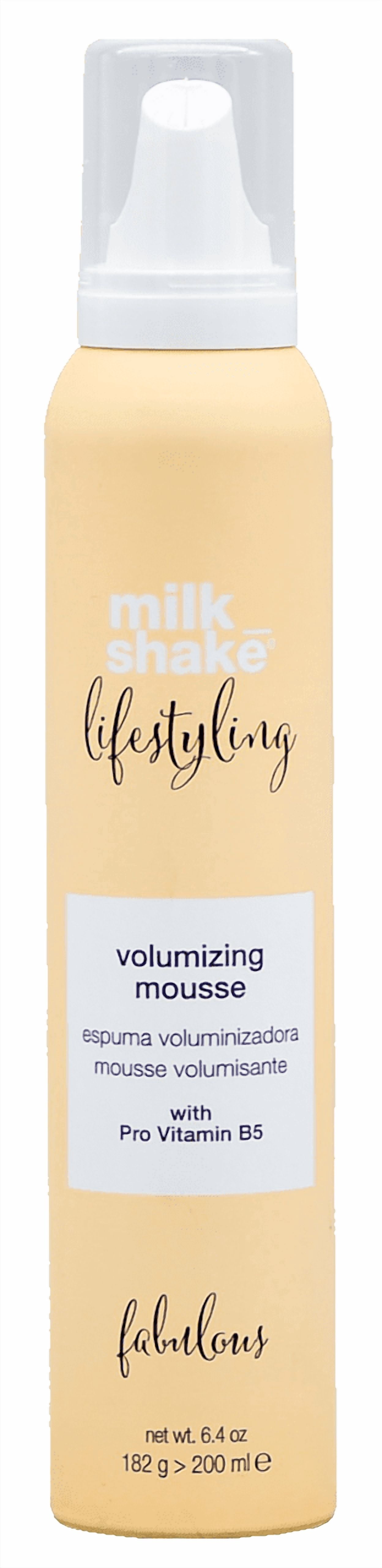 milk_shake Lifestyling Volumizing Mousse - Medium to Strong Holding Foam | Provides Body, Volume, and Curl Retention | 6.4 oz (200 ml)