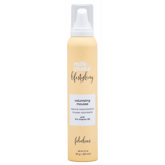 milk_shake Lifestyling Volumizing Mousse - Medium to Strong Holding Foam | Provides Body, Volume, and Curl Retention | 6.4 oz (200 ml)