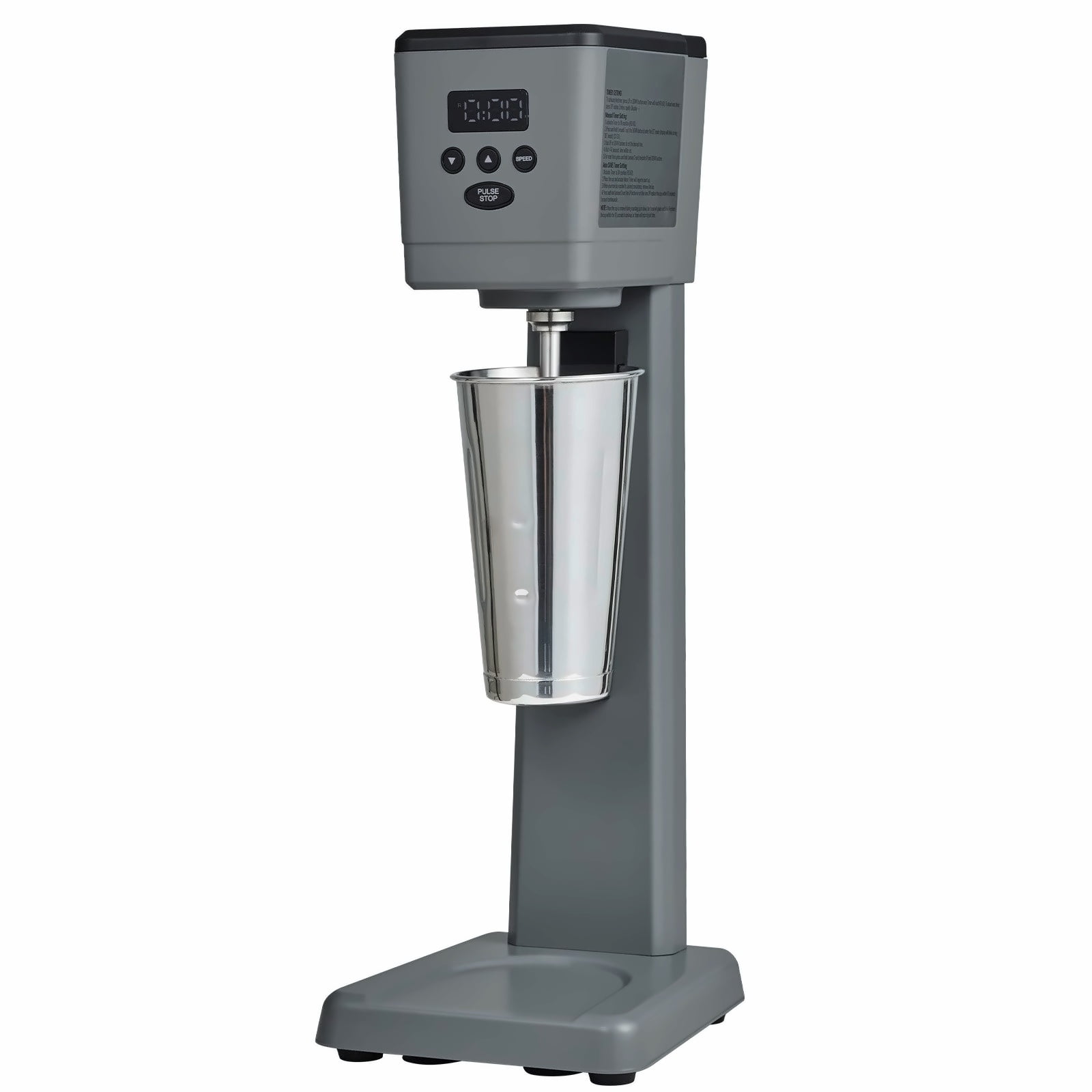 Milkshake Maker 375W Electric Blender, 820ml Stainless Steel Cup, 3 ...