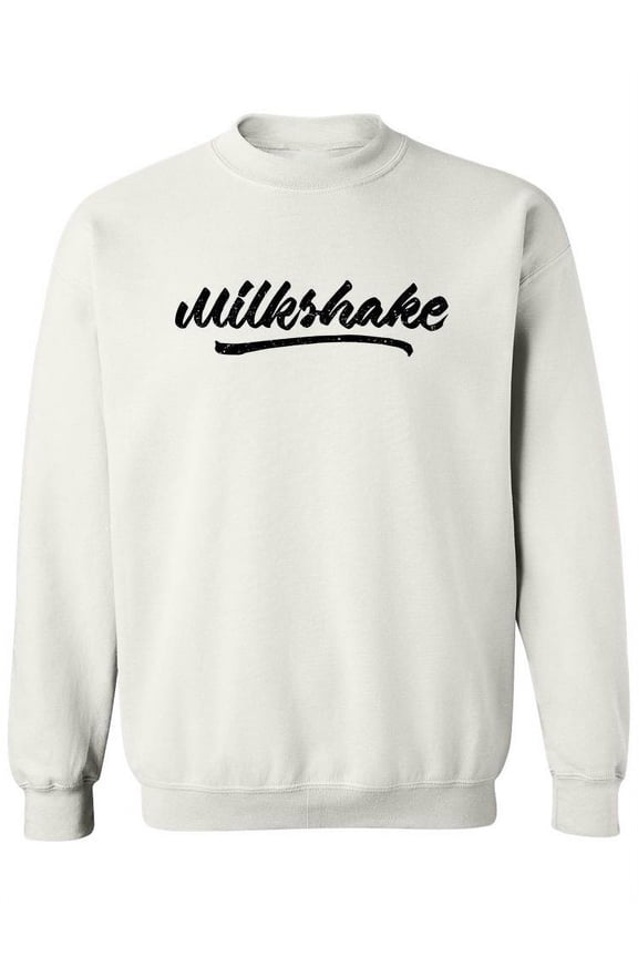 Milkshake. Sweatshirt Women - Women Sweatshirt, White, Small