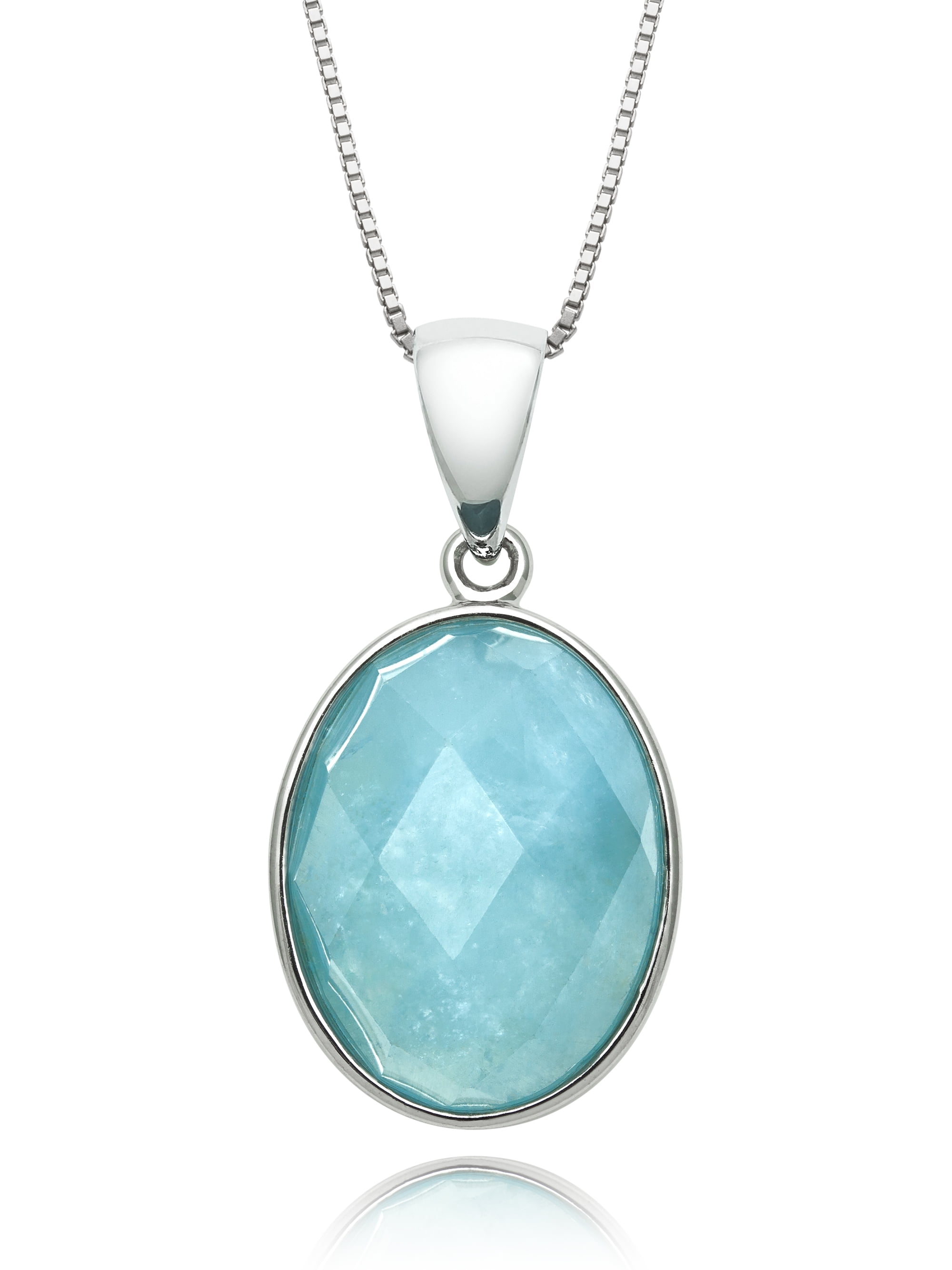 Milky on sale aquamarine necklace