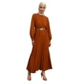 thumbnail image 1 of Milky Brown - Crew neck - Unlined - Modest Dress - Refka, 1 of 5