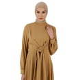 thumbnail image 1 of Milky Brown - Crew neck - Unlined - Modest Dress - Refka, 1 of 5