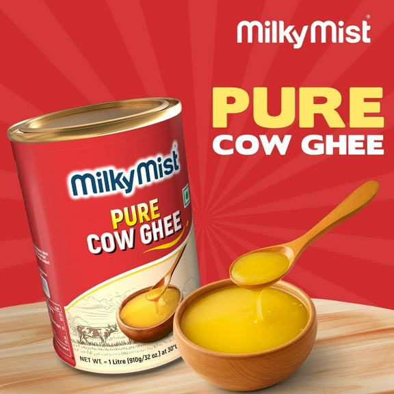 Milky Mist Pure Cow Ghee 1 Liter Each - 2 pack