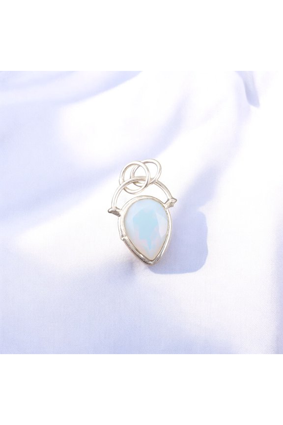 Milky Opal Pendant 925 Sterling Silver Jewelry