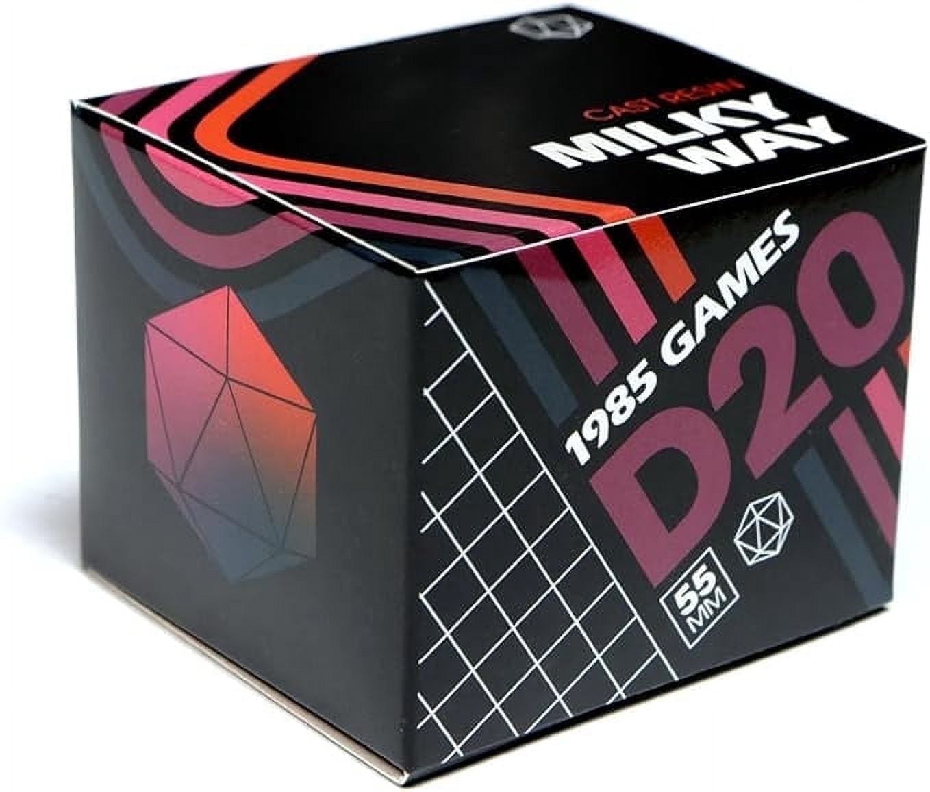 1985 Games Milky Way 55MM Sharp Edge Resin Extra-Large D20 Dice