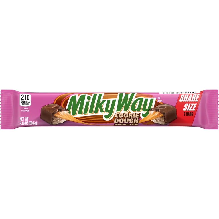Milky Way Cookie Dough Milk Chocolate Bar, Share Size - 3.16 oz