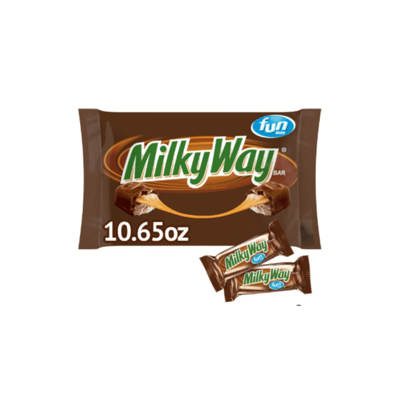 Milky Way Fun Size Chocolate Candy Bars, 10.65 oz Bag, Individually Wrapped