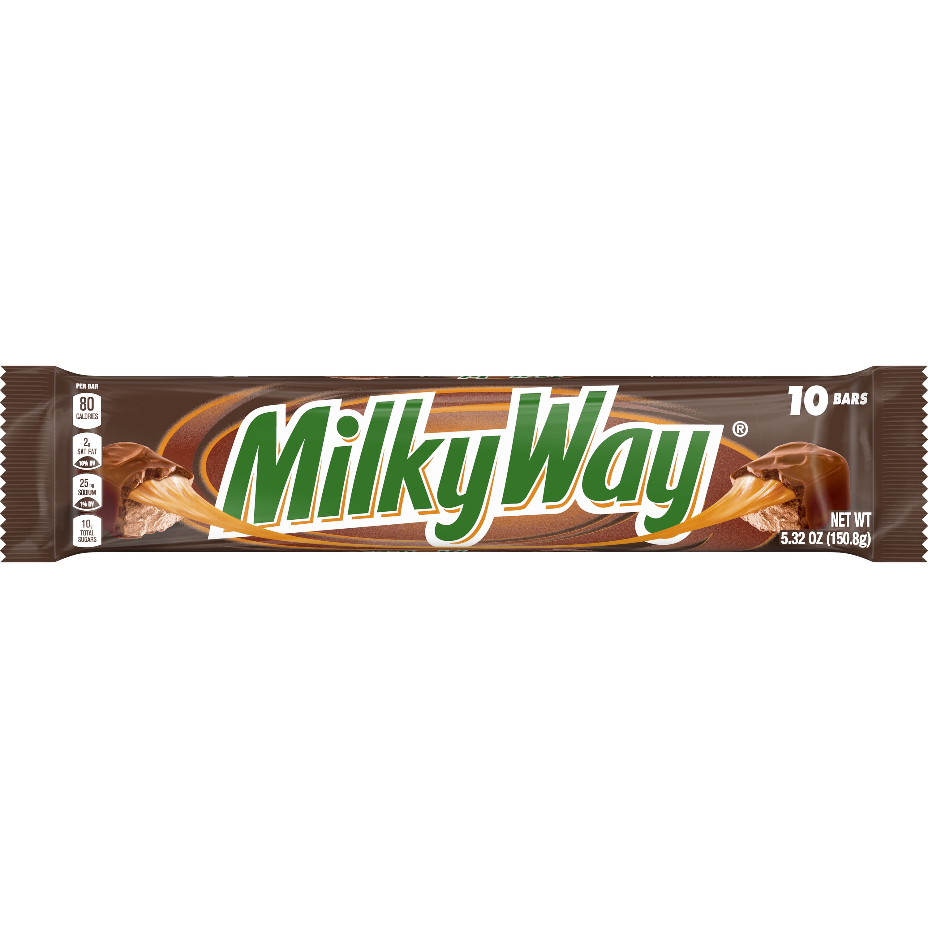 Milky Way Fun Size Milk Chocolate Bars - 10 Pack - Walmart.com