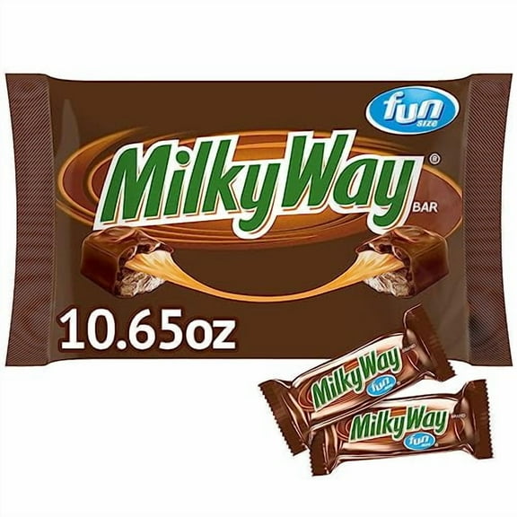 Milky Way Fun Size Milk Chocolate Candy Bars - 10.65 oz Bag (Pack of 6)