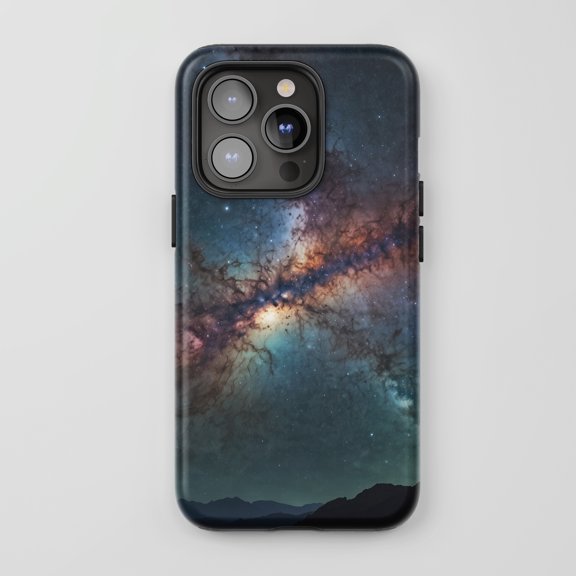 Milky Way Galaxy Star Night Landscape For All iPhone Series Tough Phone Case Space