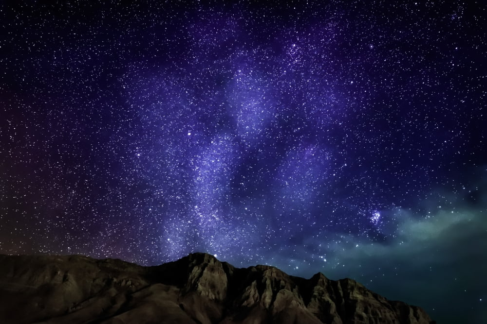 Milky Way Galaxy with Aurora Borealis or Northern lights Kjalarnes Reykjavik Iceland Canvas Art - Panoramic Images (27 x 9)