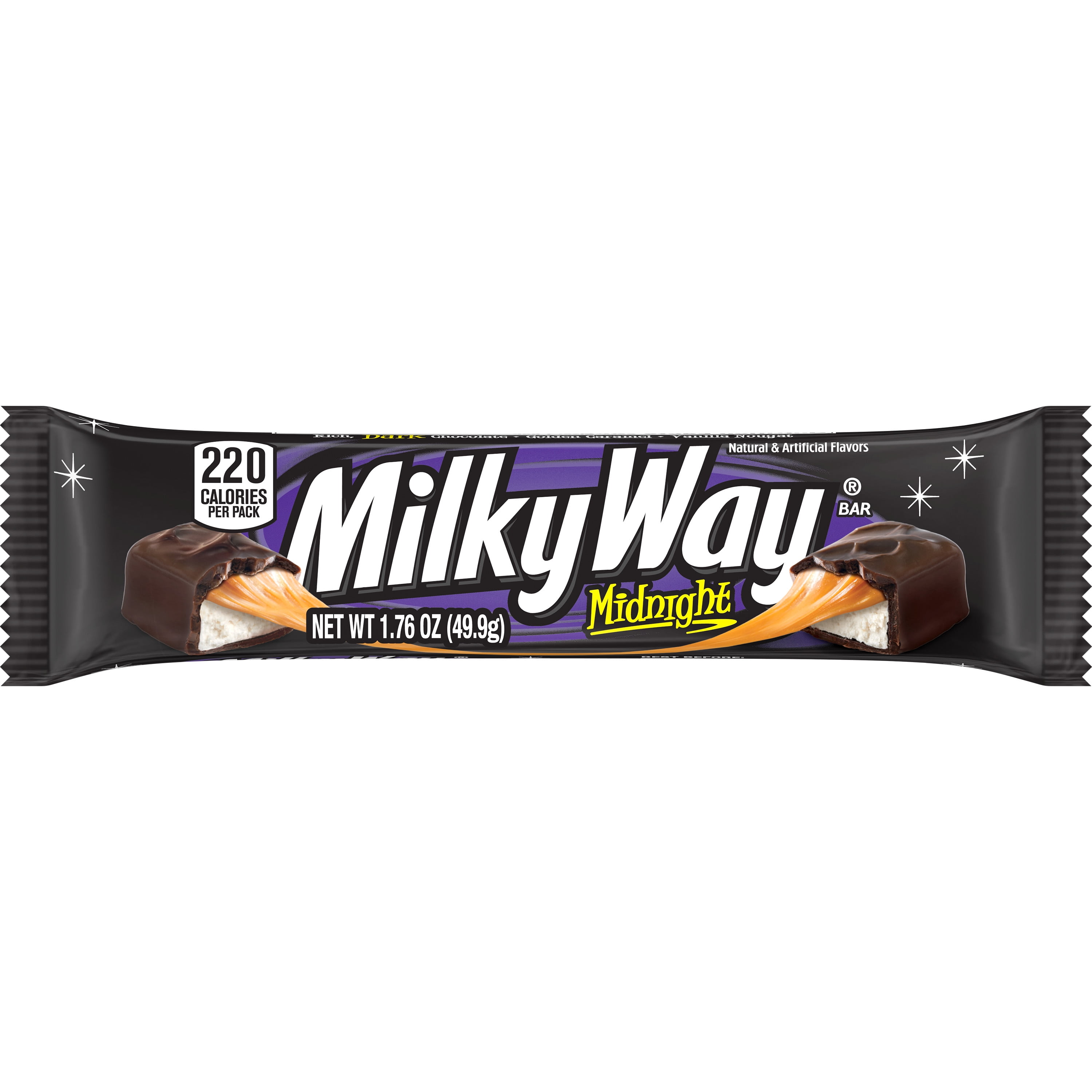 Milky Way, Midnight Dark Chocolate Candy, 1.76 Oz - Walmart.com