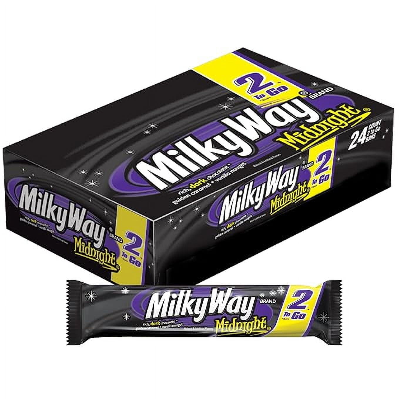 MILKY WAY Candy Bars, BCF26 Midnight Dark Chocolate Candy Bars, Sharing ...