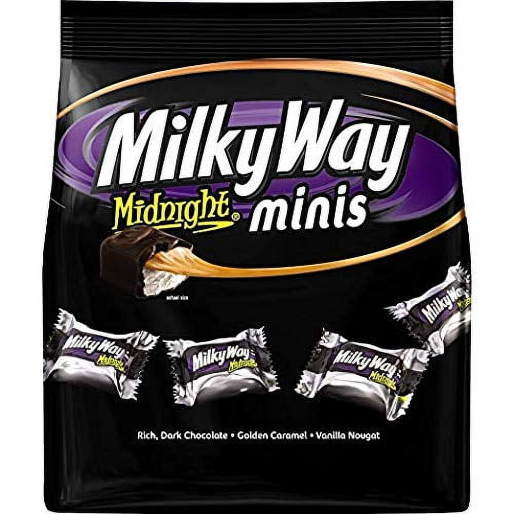 Milky Way Midnight Minis Dark Chocolate Bars, Individually Wrapped