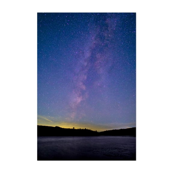 Milky Way over North-South Lake 01 - Haines Falls New York Photography Night Sky Milky Way Stars Space Cosmic Astronomy Scenic Unframed Wall Art Print 4 x 6 inches
