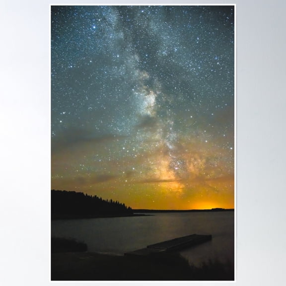 Milky Way Poster Wall Art, Modern Wall Decor, 8x12 UNFRAMED