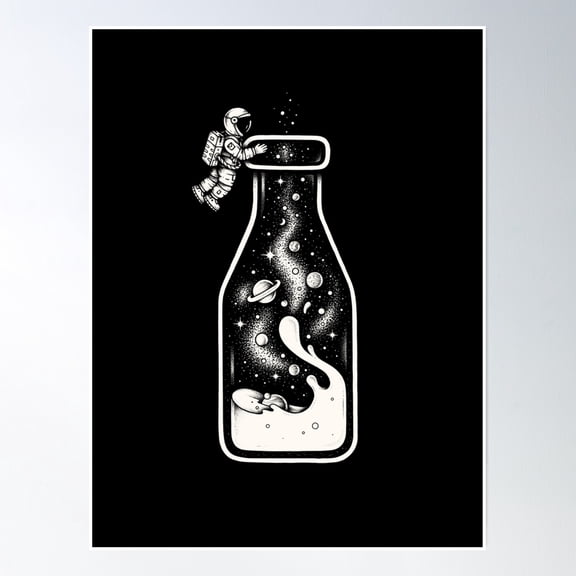 Milky Way Poster Wall Art, Modern Wall Decor, 8x12 UNFRAMED