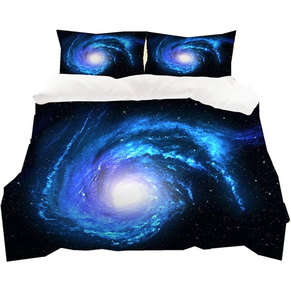 Milky Way Stars Duvet Cover Set,Bedding Set for Kids and Adult, Home Decor, Full Size