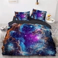 thumbnail image 1 of Milky Way Stars Duvet Cover Set,Bedding Set for Kids and Adult, Home Decor, Queen Size, 1 of 4
