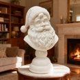 thumbnail image 1 of Milky white Silica gel Santa Statue Artistic atmosphere Christmas Tabletop Decor Holiday Figurine Decoration for Indoor, Mantel or Window Sill Display 1PC, 1 of 7