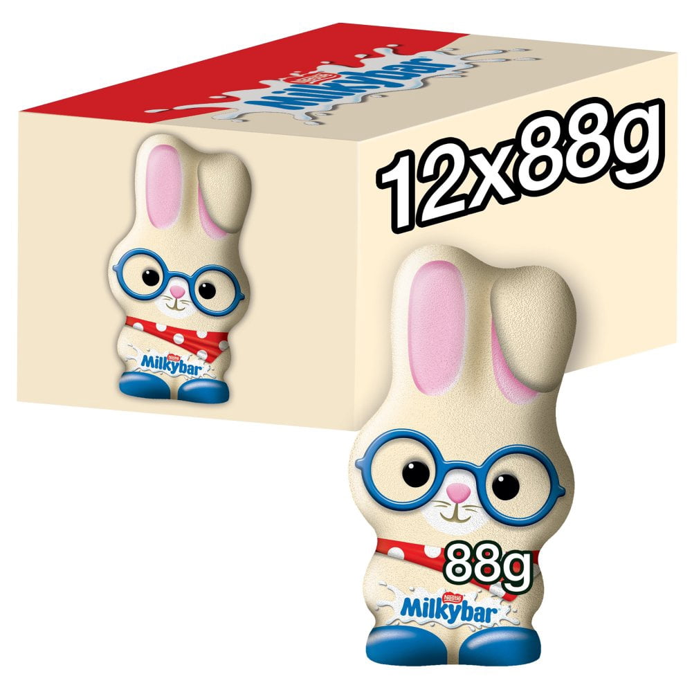 Milkybar Bunny White Chocolate Easter Hollow Figure 88g  (pack of 12)