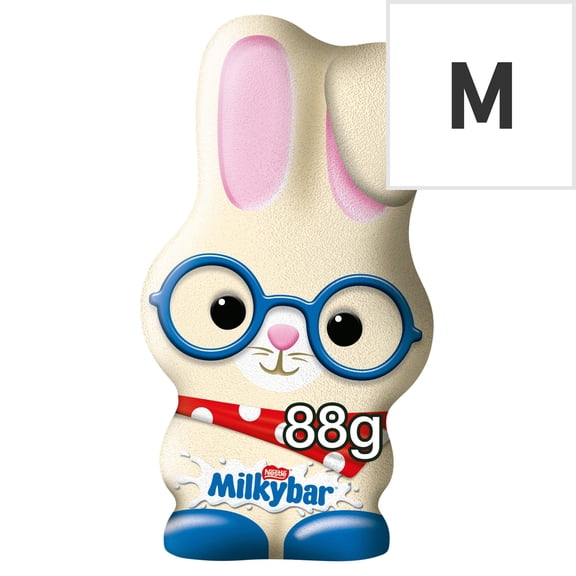 Milkybar White Chocolate Bunny 88G, Imported from Britain