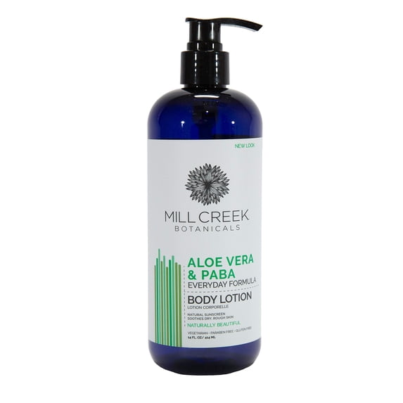 Mill Creek Aloe Vera and PABA Lotion 14 oz. (Natural & Organic) C6