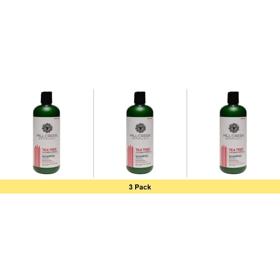 Mill Creek Botanicals Calming Formula Tea Tree Hair Shampoo - 16 Oz - 3 Pack